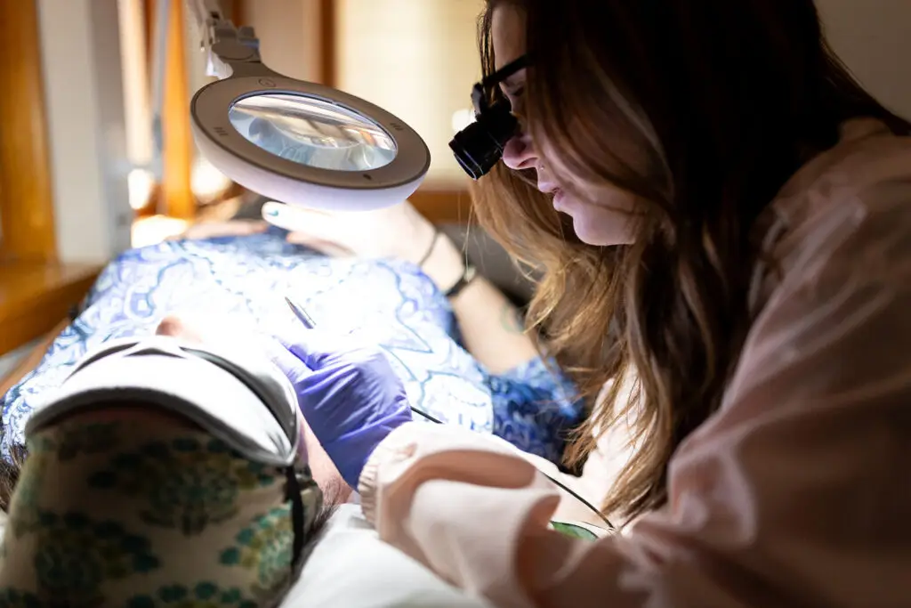 Ober Yahr Electrolysis helps client with hair removal